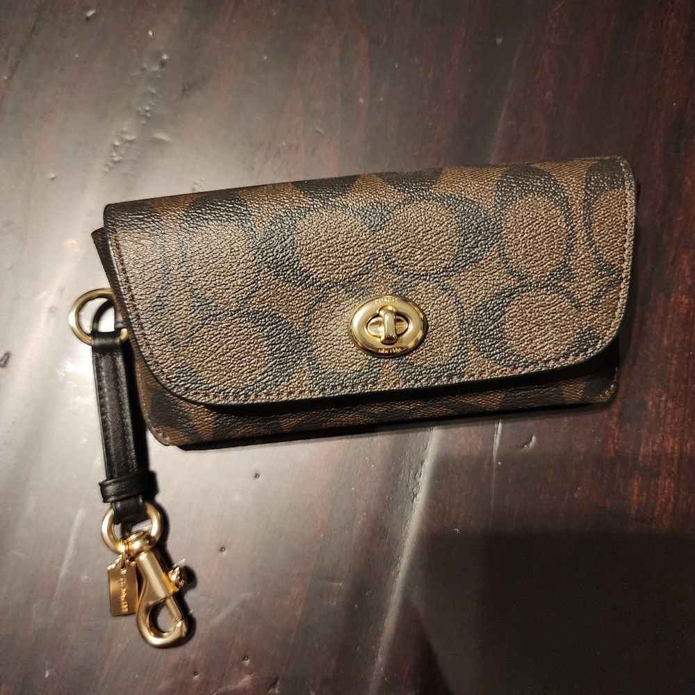 Coach signature eyeglass case
